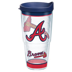 Tervis MLB 24 oz Atlanta Braves Multicolored BPA Free Tumbler with Lid
