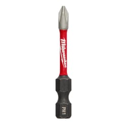 Milwaukee Tool Shockwave Phillips #1 X 2 in. L Power Bit Alloy Steel 25 pc
