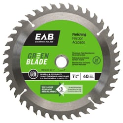 Exchange-A-Blade 7-1/4 in. D X 5/8 in. Carbide Finishing Saw Blade 40 teeth 1 pk