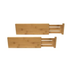 Lipper International 4.125 in. H X 0.625 in. W X 17.375 in. D Bamboo Adjustable Drawer Divider