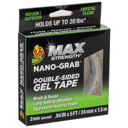 Duck Max Strength 5 in. L X 0.94 in. W Double-Sided Tape