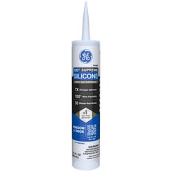 GE Supreme Clear Silicone Window and Door Sealant 10.1 oz