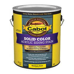 Cabot Solid Color Acrylic Siding Solid Tintable Medium Base Acrylic Siding Stain 1 gal