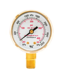 Forney 5.75 in. L X 3.88 in. W Regulator Gauge Brass 1 pk