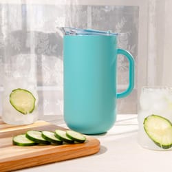 Served 2 L Blue Lemonade Insulated Pitcher Stainless Steel