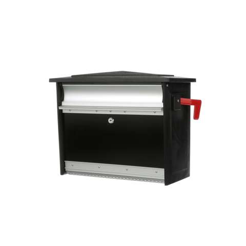 Gibraltar Mailboxes Mailsafe Contemporary Aluminum Wall Mount Black ...