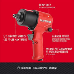 Craftsman 1/2 in. Air Impact Wrench 400 ft/lb