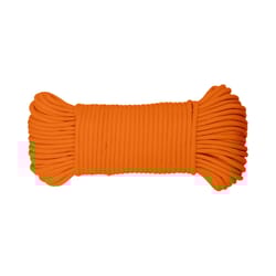 Koch Industries 5/32 in. D X 100 ft. L Orange Diamond Braided Paracord Rope