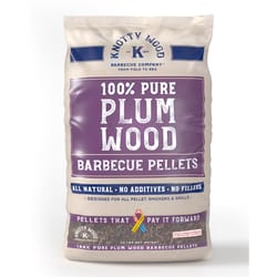 Knotty Wood Barbecue Company Plum Wood All Natural Plum BBQ Wood Pellet 20 lb