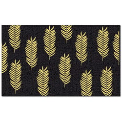 Americo Home Front Runner 18 in. W X 30 in. L Multi-Color Fancy Fronds Banana Vinyl Door Mat