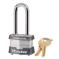 Master Lock 1-9/16 in. W Laminated Steel 4-Pin Cylinder Exterior Padlock