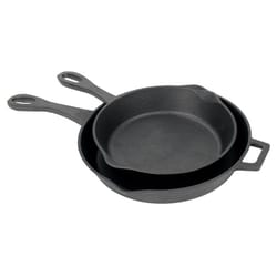 Bayou Classic Cast Iron Grilling Skillet 2 pc