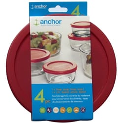 Anchor Hocking Red Reusable Lid 4 pk