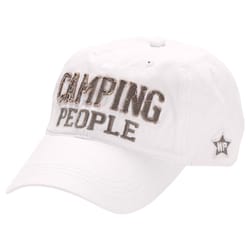 Pavilion We People Camping People Baseball Cap White One Size Fits All