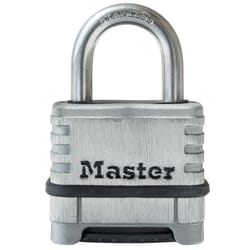 Master Lock 174SSD 2.25 in. W Stainless Steel 4-Dial Combination Padlock