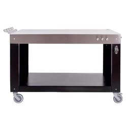 Alfa Grill Cart Stainless Steel 35.2 in. H X 31.5 in. W X 51.17 in. L