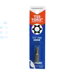 Best Way Tools Torx T25 X 1 in. L Screwdriver Bit Carbon Steel 1 pc