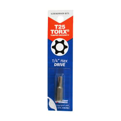 Best Way Tools Torx T25 X 1 in. L Screwdriver Bit Carbon Steel 1 pc