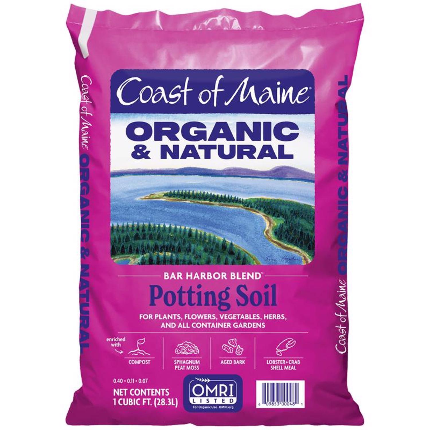 Coast of Maine Bar Harbor Blend Organic Flower and Plant Potting Soil 1 ...