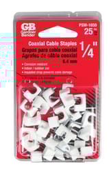 Gardner Bender 1/4 in. W Plastic Insulated Coaxial Staple 25 pk