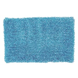 Sttelli Intermix 32 in. L X 20 in. W Blue Cotton/Polyester Bath Rug