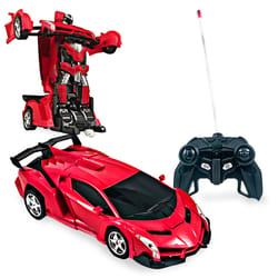 Flipo Remote Control Transforming Car Red