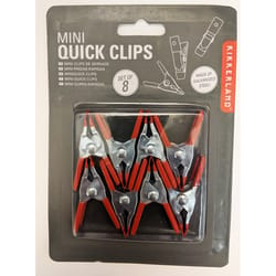 Kikkerland Red/Silver Steel Mini Quick Clips