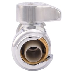 SharkBite 1/2 in. PTC X 1/4 in. Brass Straight Stop Valve