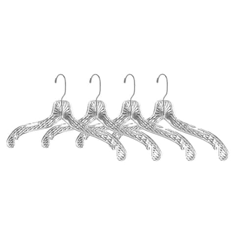 Homz Smart Solutions White Plastic Clothes Hanger (10-Pack