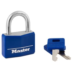 Master Lock 1.5625 in. H X 1-9/16 in. W X 1-9/16 in. L Steel 4-Pin Cylinder Padlock