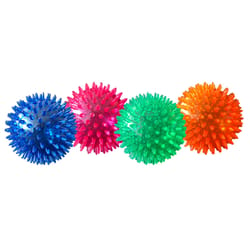 Petsport Assorted TPR Gorilla Spiky Ball Ball Dog Toy XL 1 pk