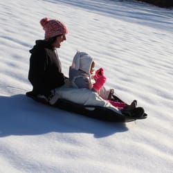 Winter Trek Large Pull Sled for Adults. Plastic Toboggan for Snow