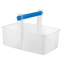 Polder 9.7 in. H X 9.4 in. W X 14.5 in. L Blue/Clear Bath Tote