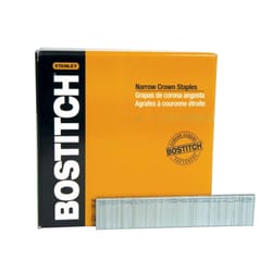Bostitch 7/32 in. W X 1-3/16 in. L 18 Ga. Narrow Crown Caps and Staples 3000 pk