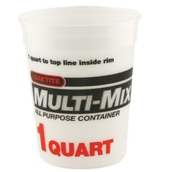 Leaktite Clear 1 qt Multi-Mix Container