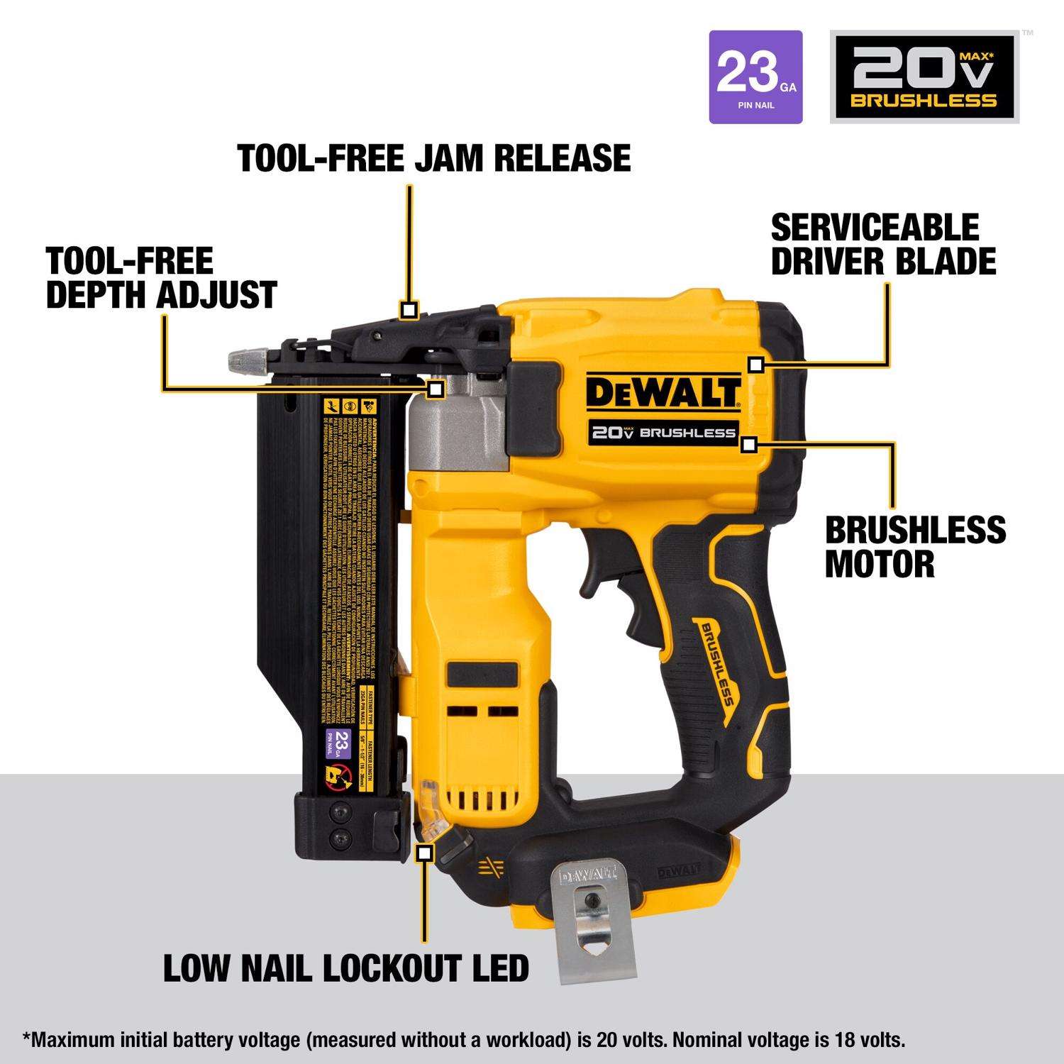 Dewalt 20v palm nailer sale