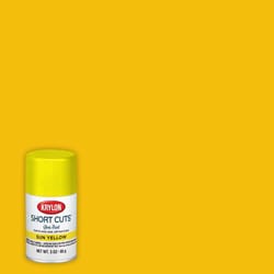 Krylon Short Cuts Gloss Sun Yellow Spray Paint 3 oz