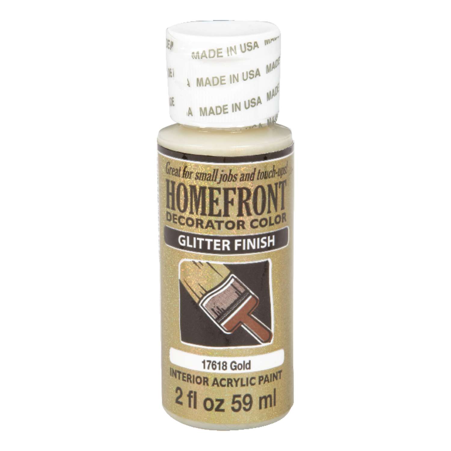 Homefront Glitter Gold Hobby Paint 2 oz - Ace Hardware