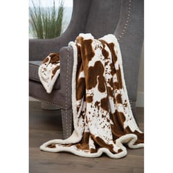Carstens Inc 68 in. H X 68 in. L Multicolored Fiber/Polyester Throw Blanket