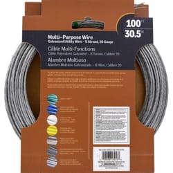 HILLMAN 100 ft. L Galvanized Steel 20 Ga. Wire