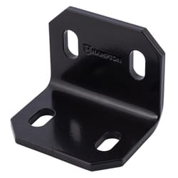 Hampton 2.4 in. H X 3 in. W X 3/16 in. D Black Steel Inside/Outside Corner Brace