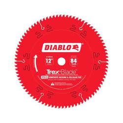 Diablo TrexBlade 12 in. D X 1 in. TiCo Hi-Density Carbide Circular Saw Blade 84 teeth 1 pk