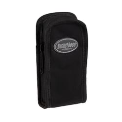 Bucket Boss 1 pocket Polyester Cell Phone Holder 3 in. L X 6.5 in. H Black