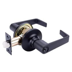 Brinks Commercial Matte Black Entry Lever 2 in.