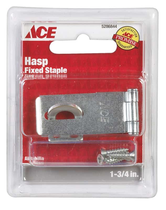 Ace Zinc 13/4 in. L Fixed Staple Safety Hasp Ace Hardware