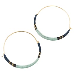 Matr Boomie Kaia Women's Surf Hoop Circle Gold Earrings