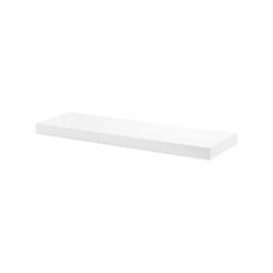 Dolle Big Boy 2 in. H X 35.4 in. W X 9.8 in. D White Particle Board Decorative Wall Shelf