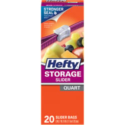 Hefty 1 qt Storage Slider Bag 20 pk