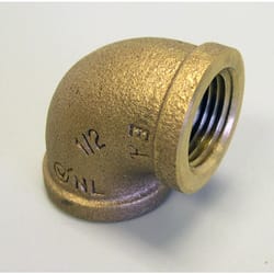 Campbell 1-1/2 in. FPT X 1-1/2 in. D FPT Red Brass Elbow