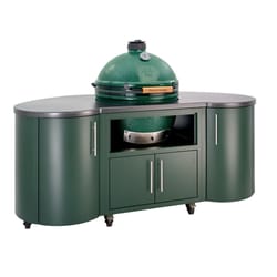 Big Green Egg 18.25 in. XLarge EGG Package with 76 in Island Charcoal Kamado Grill and Smoker Green